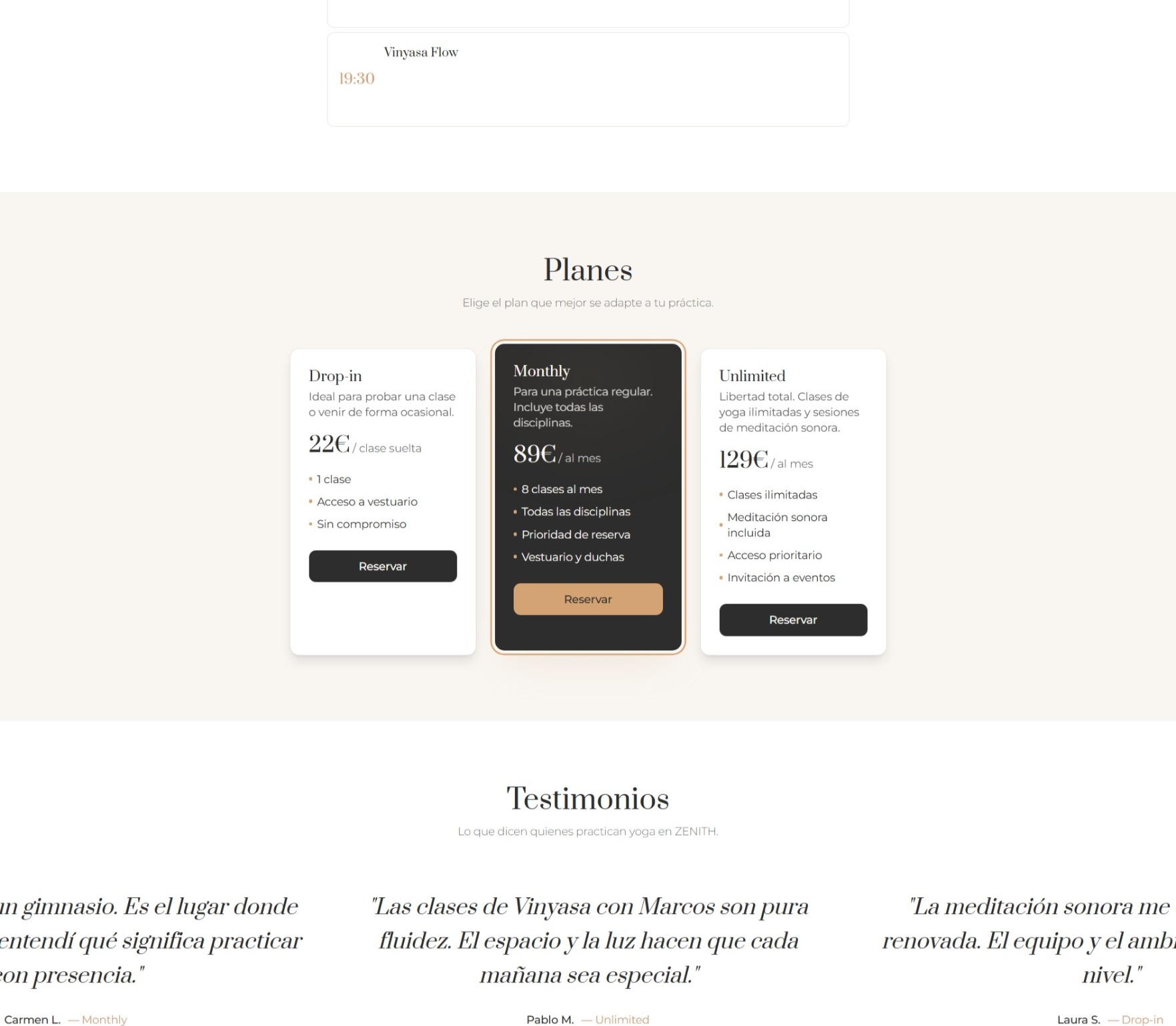 ZENITH YOGA & SPA - Vista 3