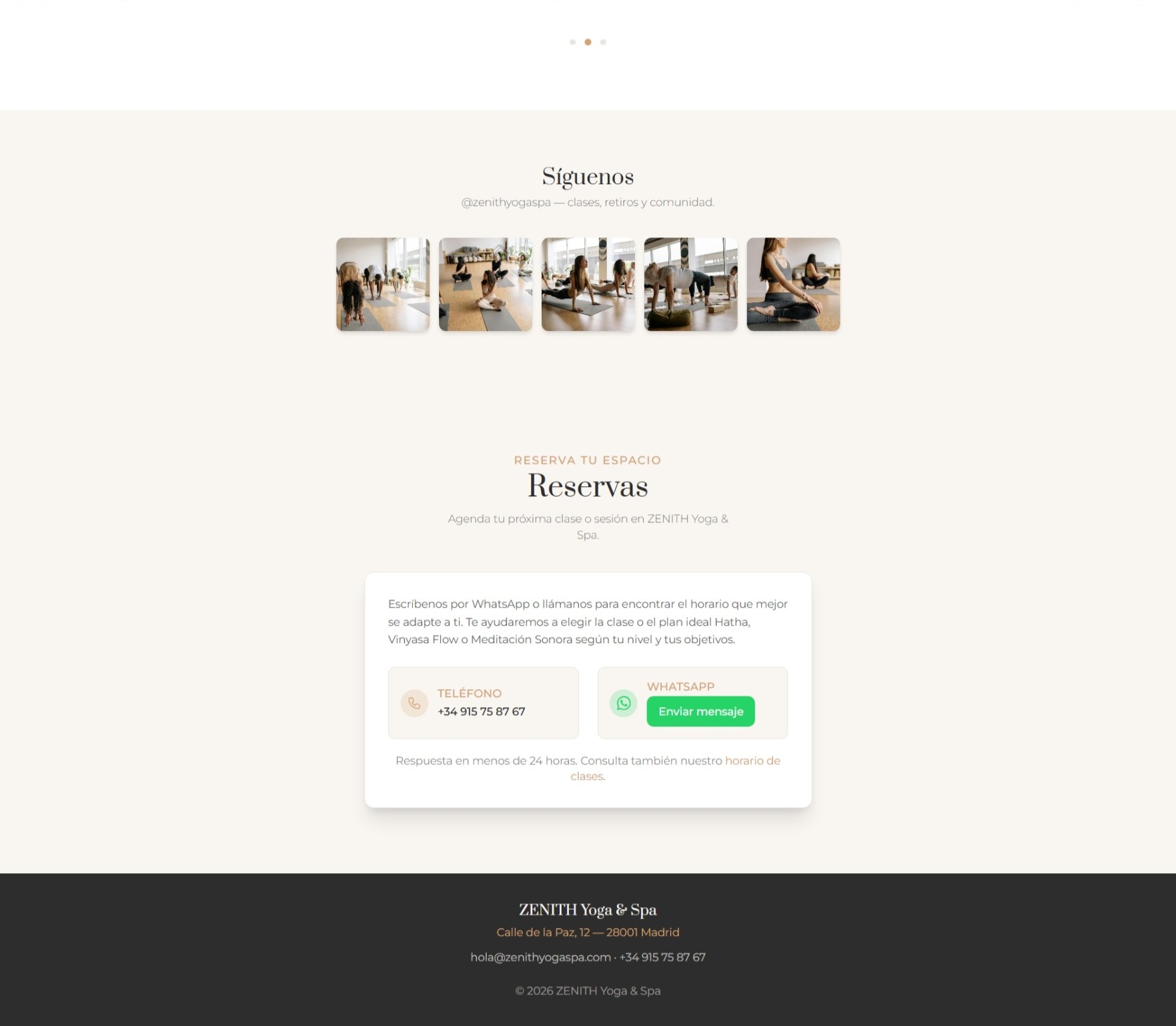 ZENITH YOGA & SPA - Vista 4