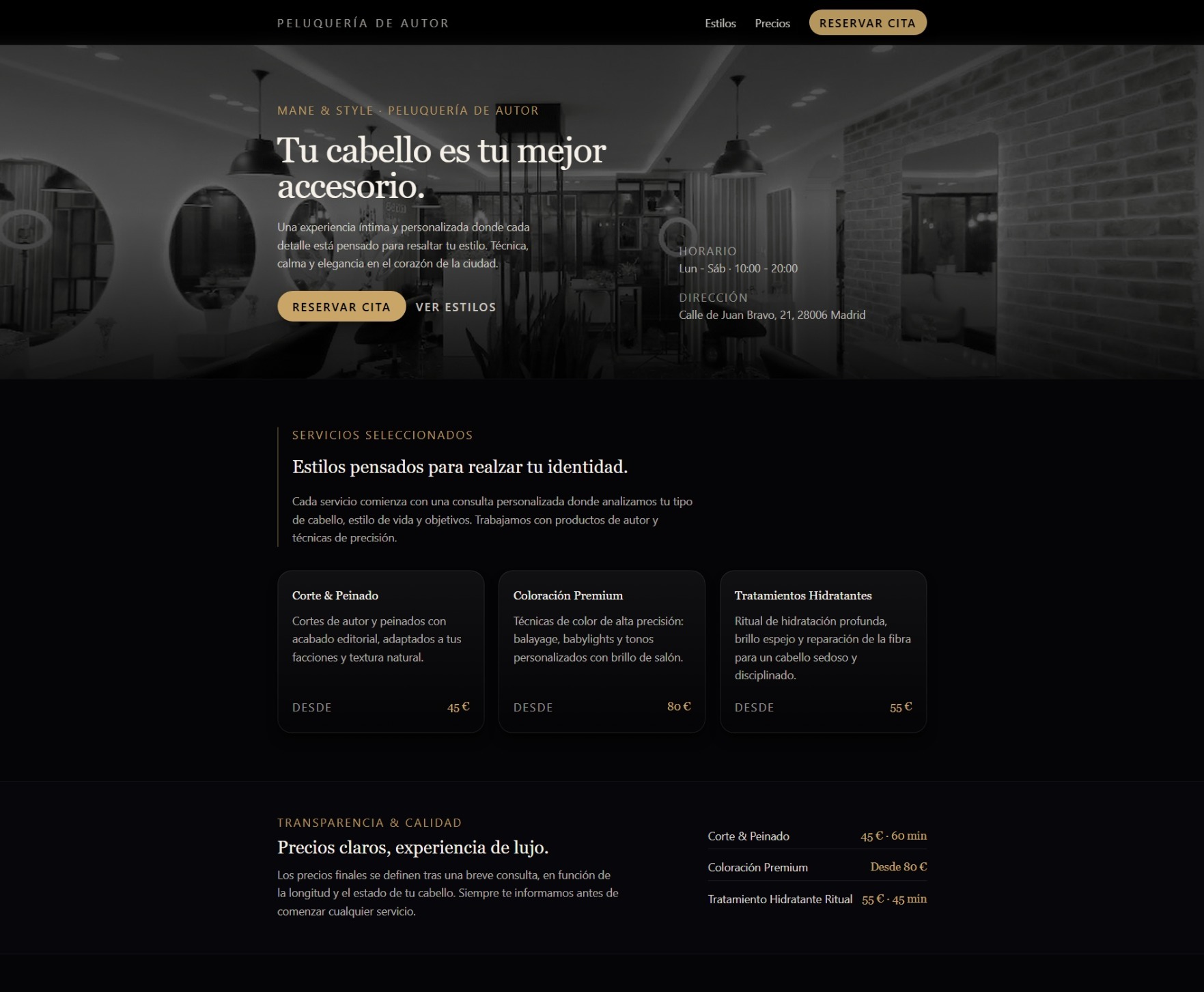 MANE & STYLE - Vista 1